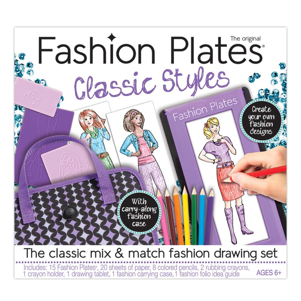 Kit de Dibujo Kahootz Fashion Plates Estilos Clásicos - Venta Internacional