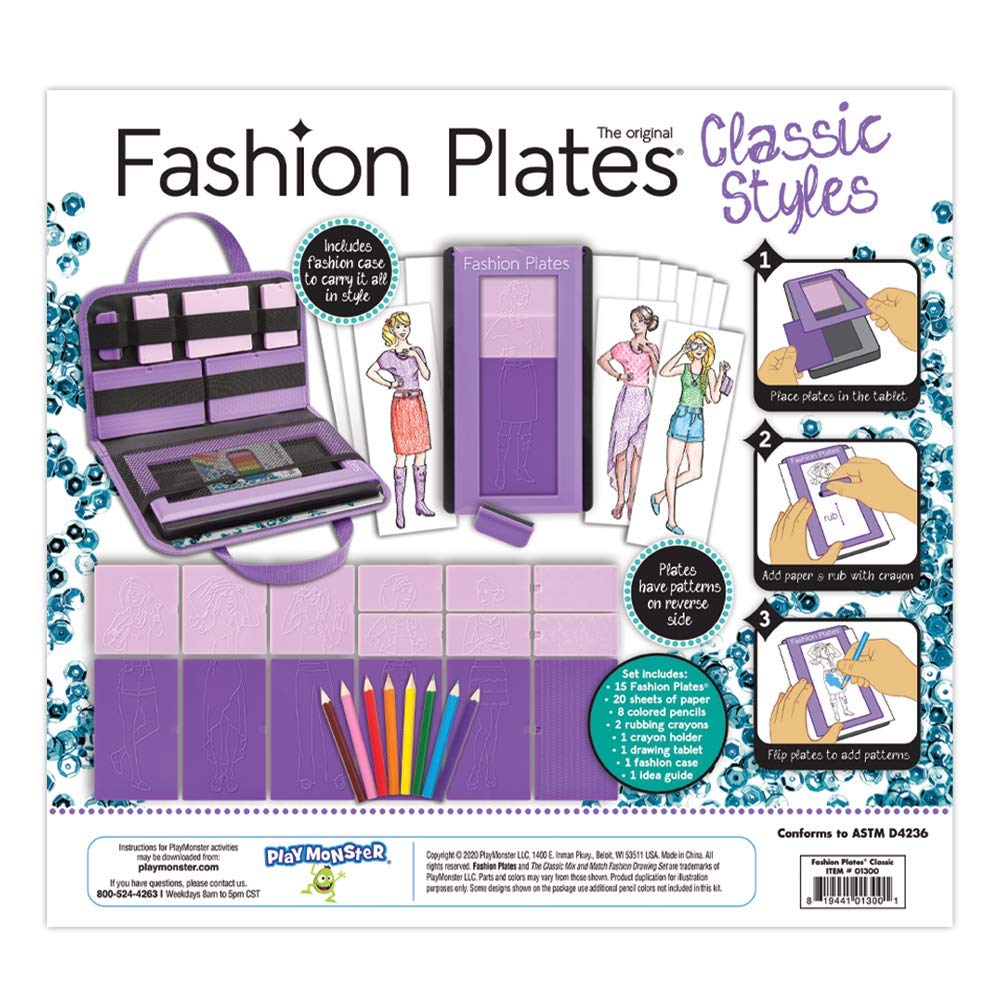 Foto 4 pulgar | Kit de Dibujo Kahootz Fashion Plates Estilos Clásicos - Venta Internacional