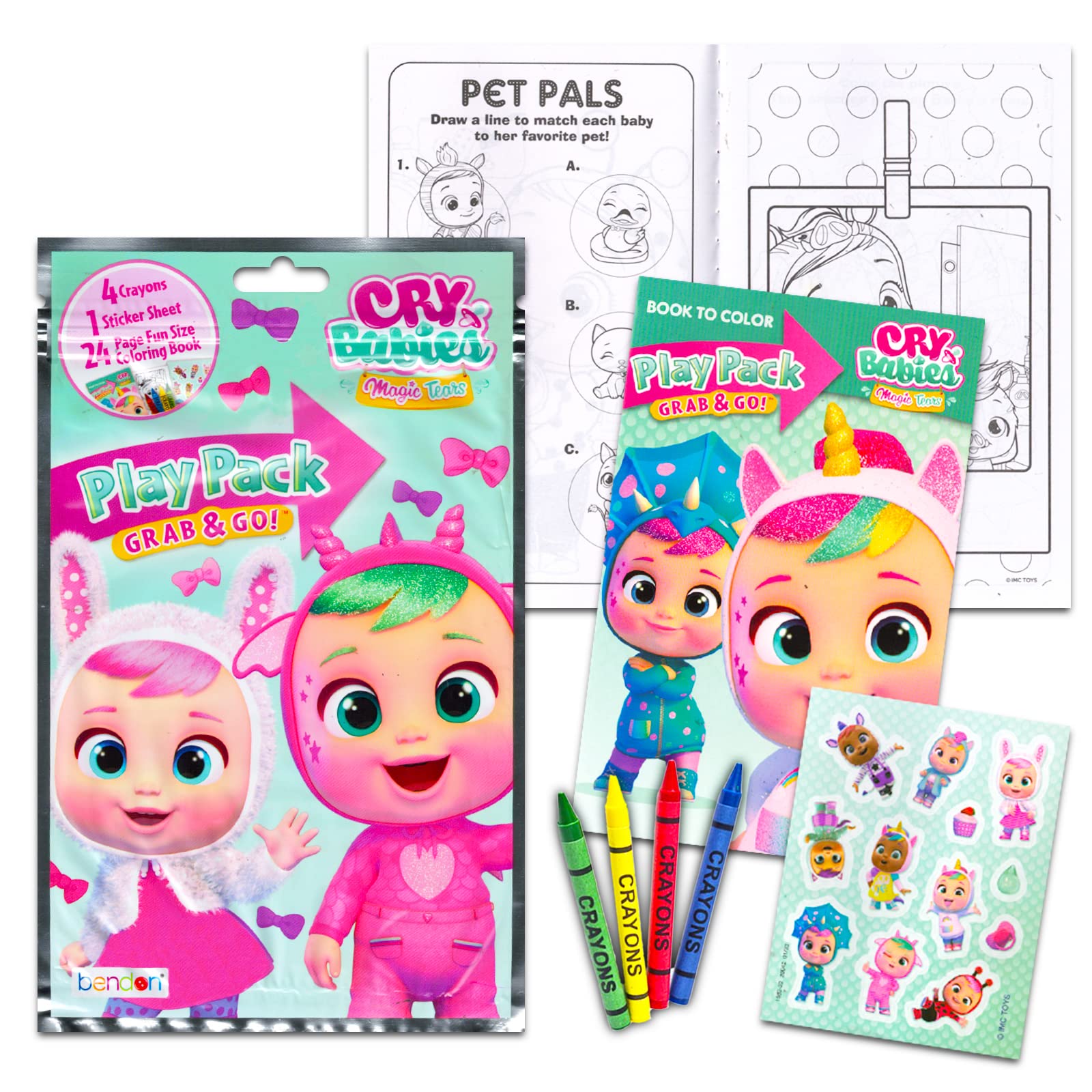 Foto 4 | Libros para Colorear y Actividades Bendon Cry Babies - Venta Internacional