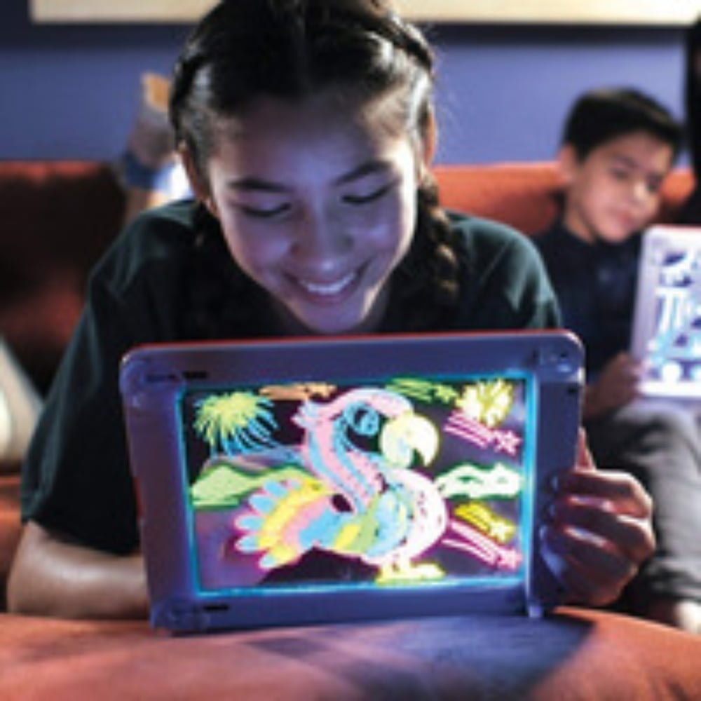 Foto 3 pulgar | Tablero De Dibujo Mágico Con Luz Led Y Bolígrafos Para Niños - Venta Internacional