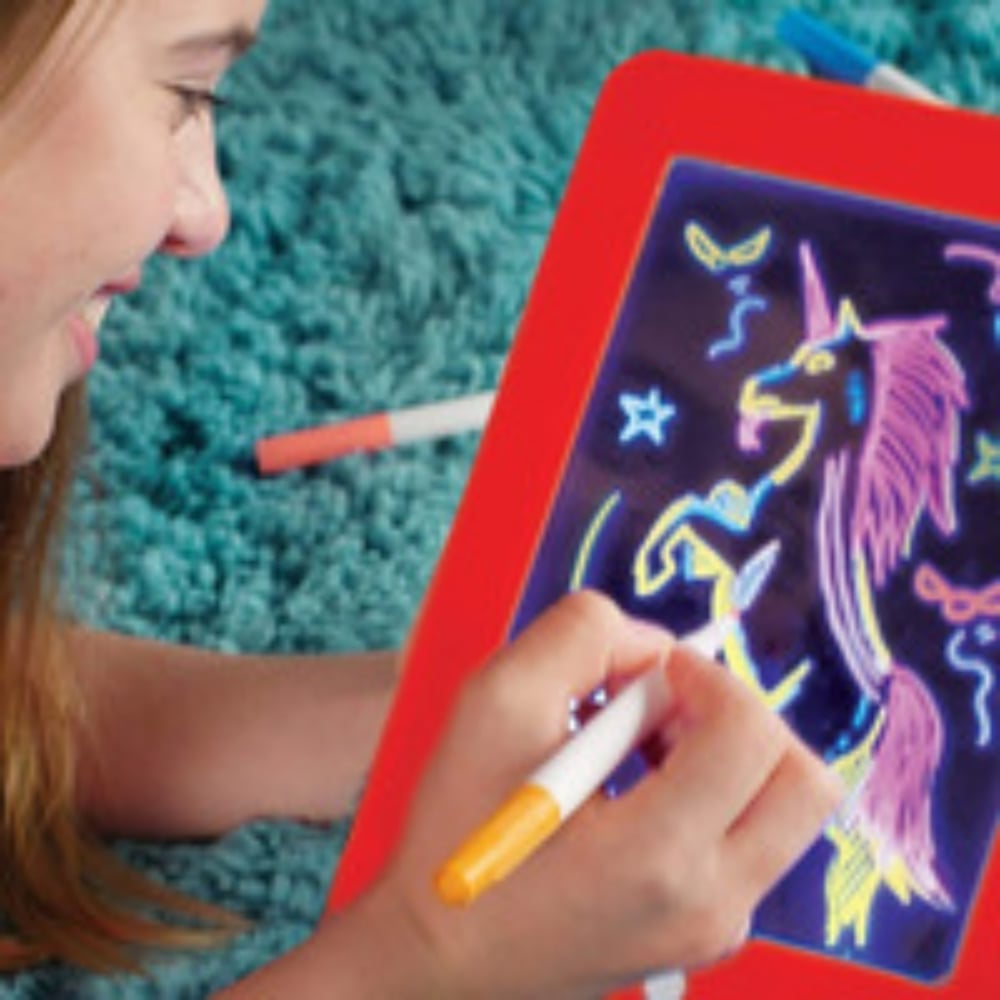 Foto 4 pulgar | Tablero De Dibujo Mágico Con Luz Led Y Bolígrafos Para Niños - Venta Internacional