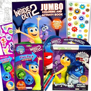 Foto 1 | Paquete de Libros para Colorear y Actividades Disney Inside Out 2 - Venta Internacional