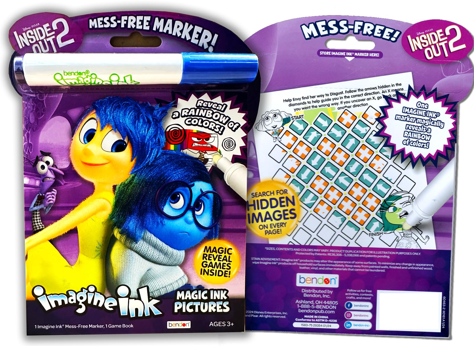 Foto 4 pulgar | Paquete de Libros para Colorear y Actividades Disney Inside Out 2 - Venta Internacional