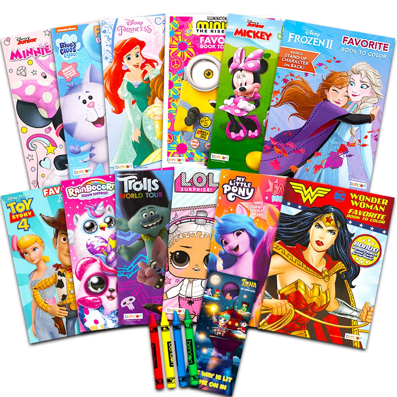 Set De Libros Para Colorear Beach Kids Girls 4-8 Toy Story Minions - Venta Internacional. $1,051