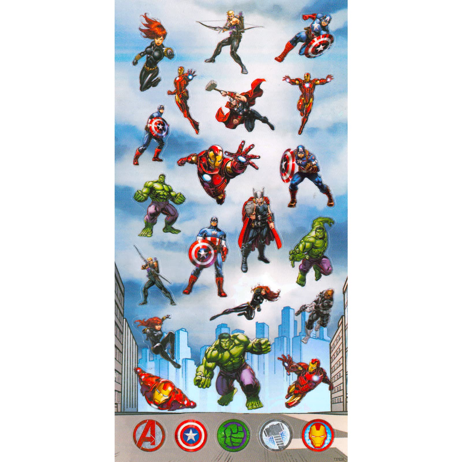 Foto 6 pulgar | Set Party Favors Con Tatuajes De Marvel Avengers Spiderman Tmnt - Venta Internacional.