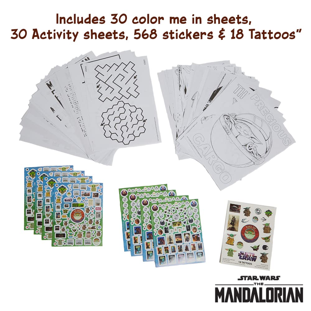 Foto 4 pulgar | Set De Actividades Con Diseños Innovadores Star Wars Mandalorian Baby Yoda - Venta Internacional.