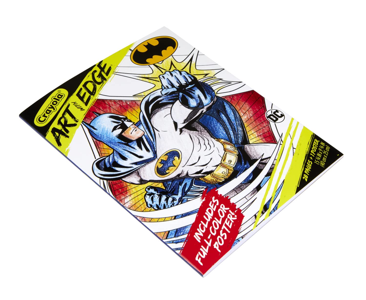 Foto 4 | Libro Para Colorear Crayola Art With Edge Batman Con Póster, 28 Págs. - Venta Internacional.