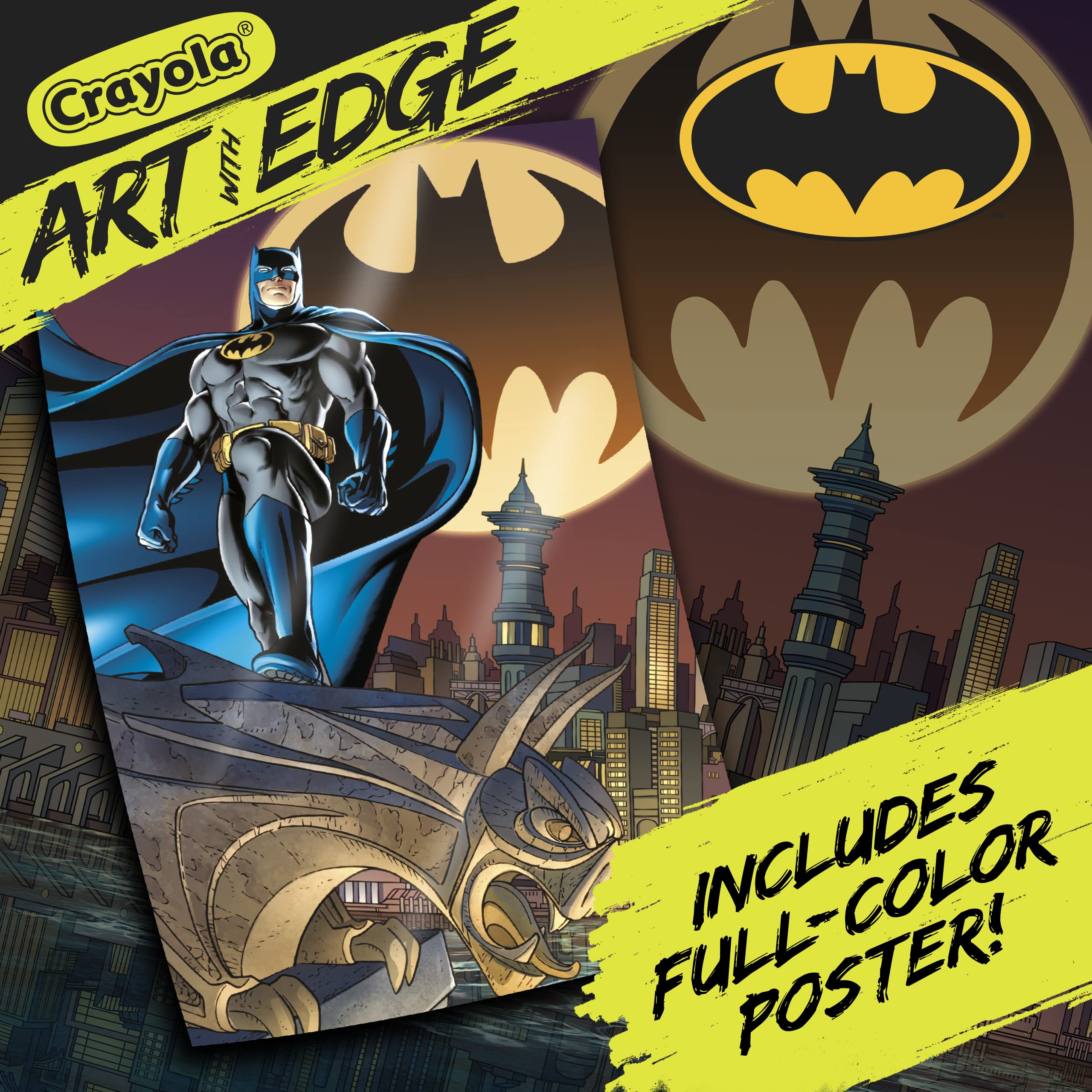 Foto 6 pulgar | Libro Para Colorear Crayola Art With Edge Batman Con Póster, 28 Págs. - Venta Internacional.
