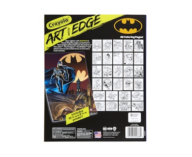 Foto 6 | Libro Para Colorear Crayola Art With Edge Batman Con Póster, 28 Págs. - Venta Internacional.