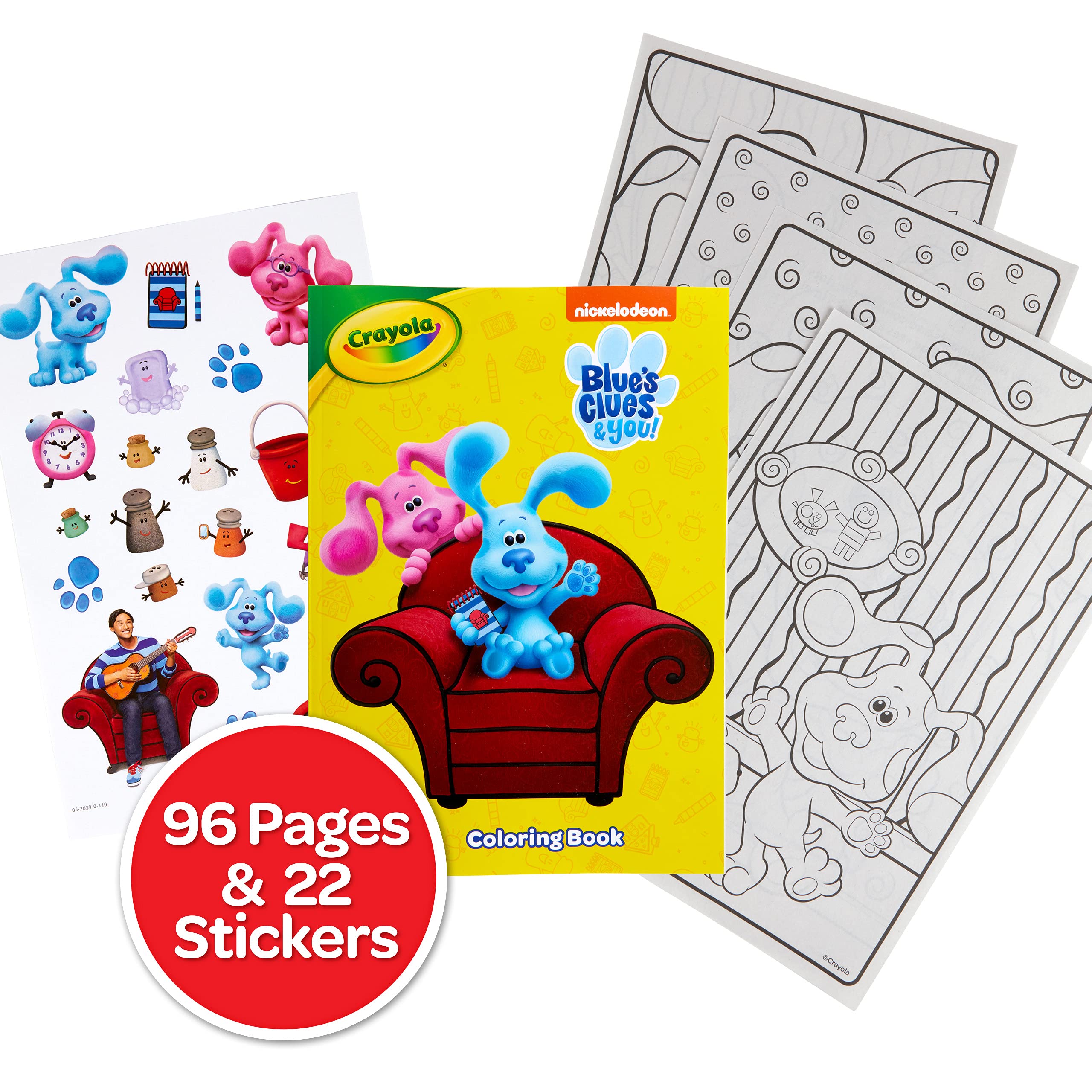 Foto 3 pulgar | Libro De Colorear Crayola Blues Clues Con Pegatinas, 96 Páginas, Para Niños - Venta Internacional.