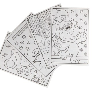 Foto 3 | Libro De Colorear Crayola Blues Clues Con Pegatinas, 96 Páginas, Para Niños - Venta Internacional.
