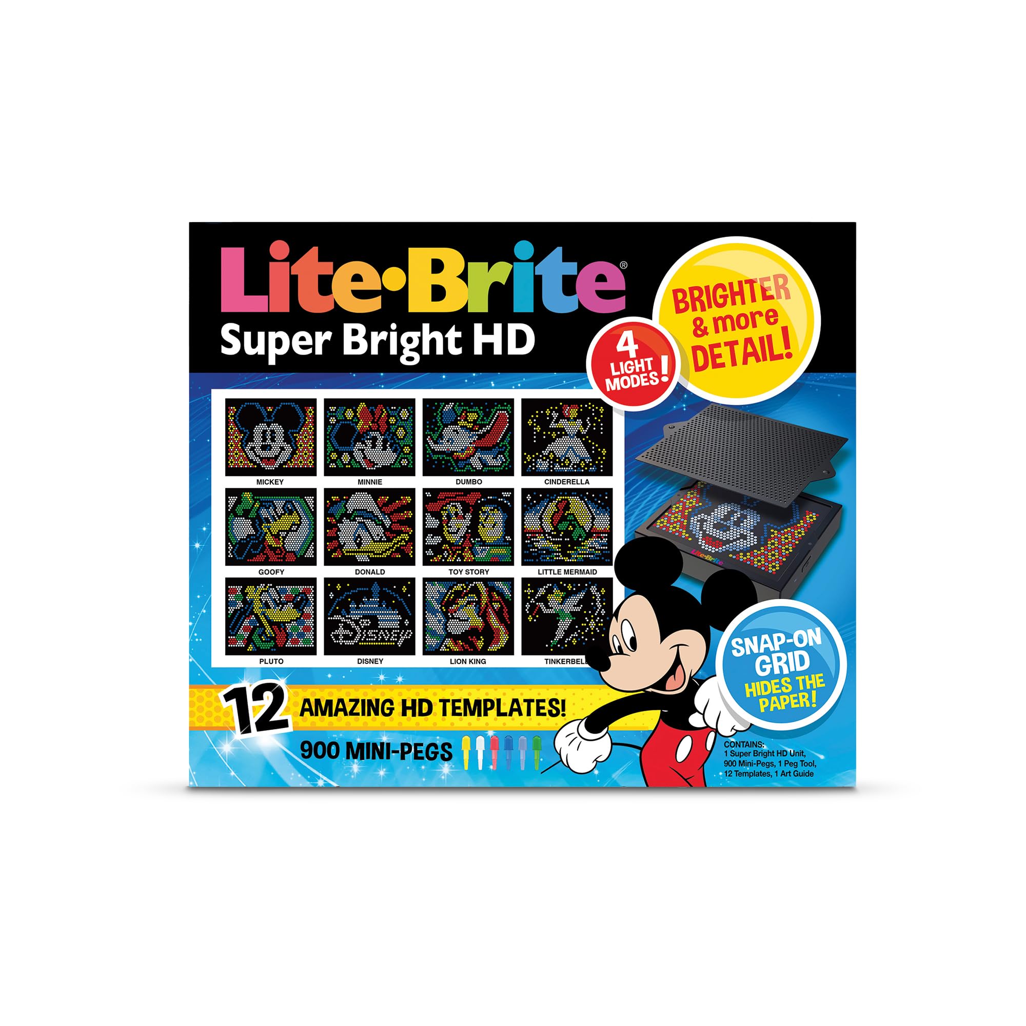 Foto 4 | Edición Disney Hd Super Bright De Lite Brite Con 900 Minipinzas - Venta Internacional.