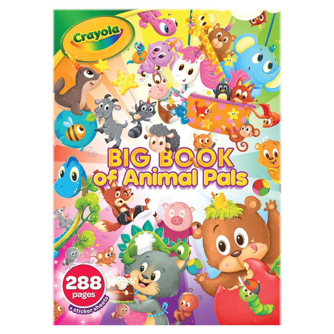 Foto 2 | Libro De Colorear Crayola Big Book Of Animal Pals 288 Páginas Para Niños - Venta Internacional.