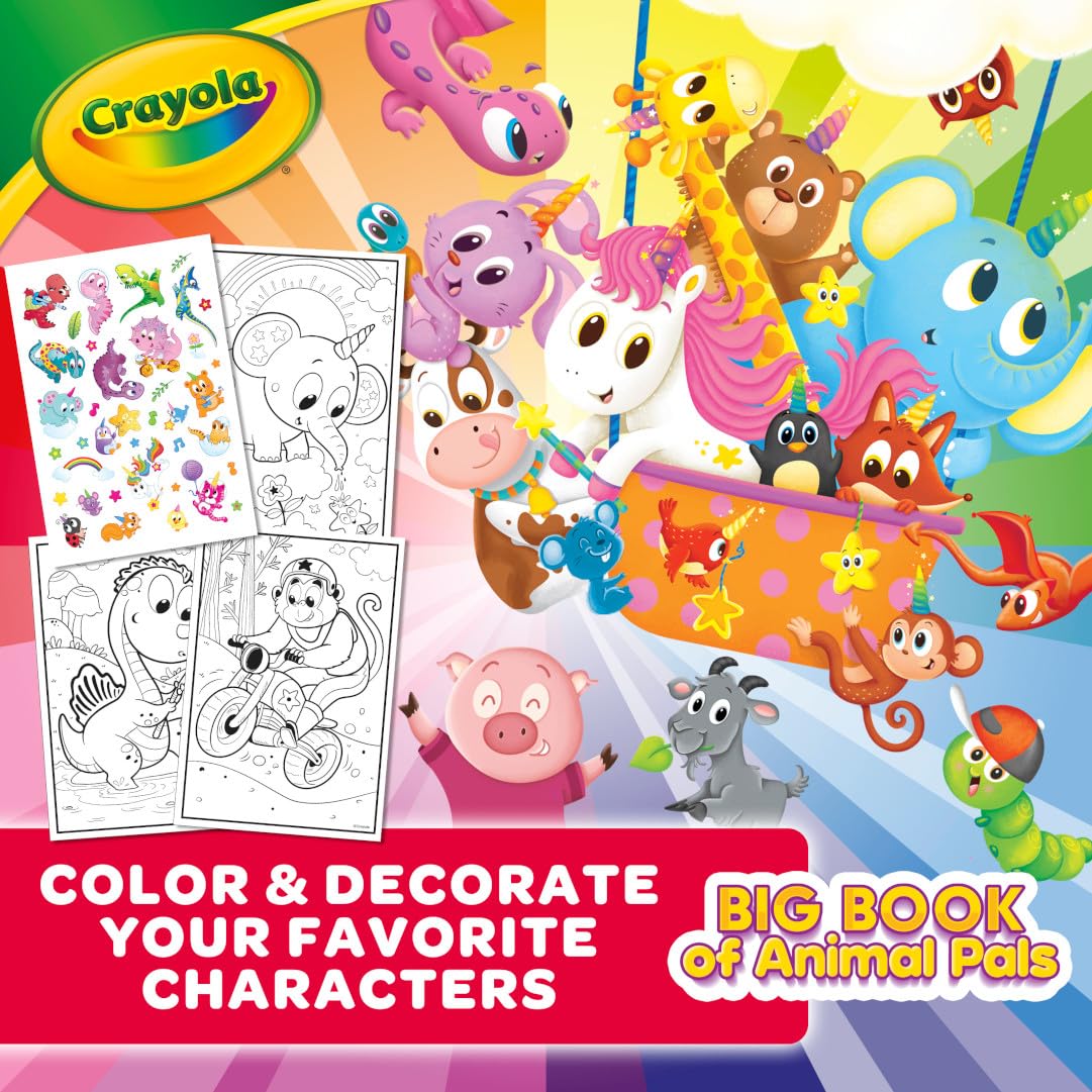 Foto 5 pulgar | Libro De Colorear Crayola Big Book Of Animal Pals 288 Páginas Para Niños - Venta Internacional.