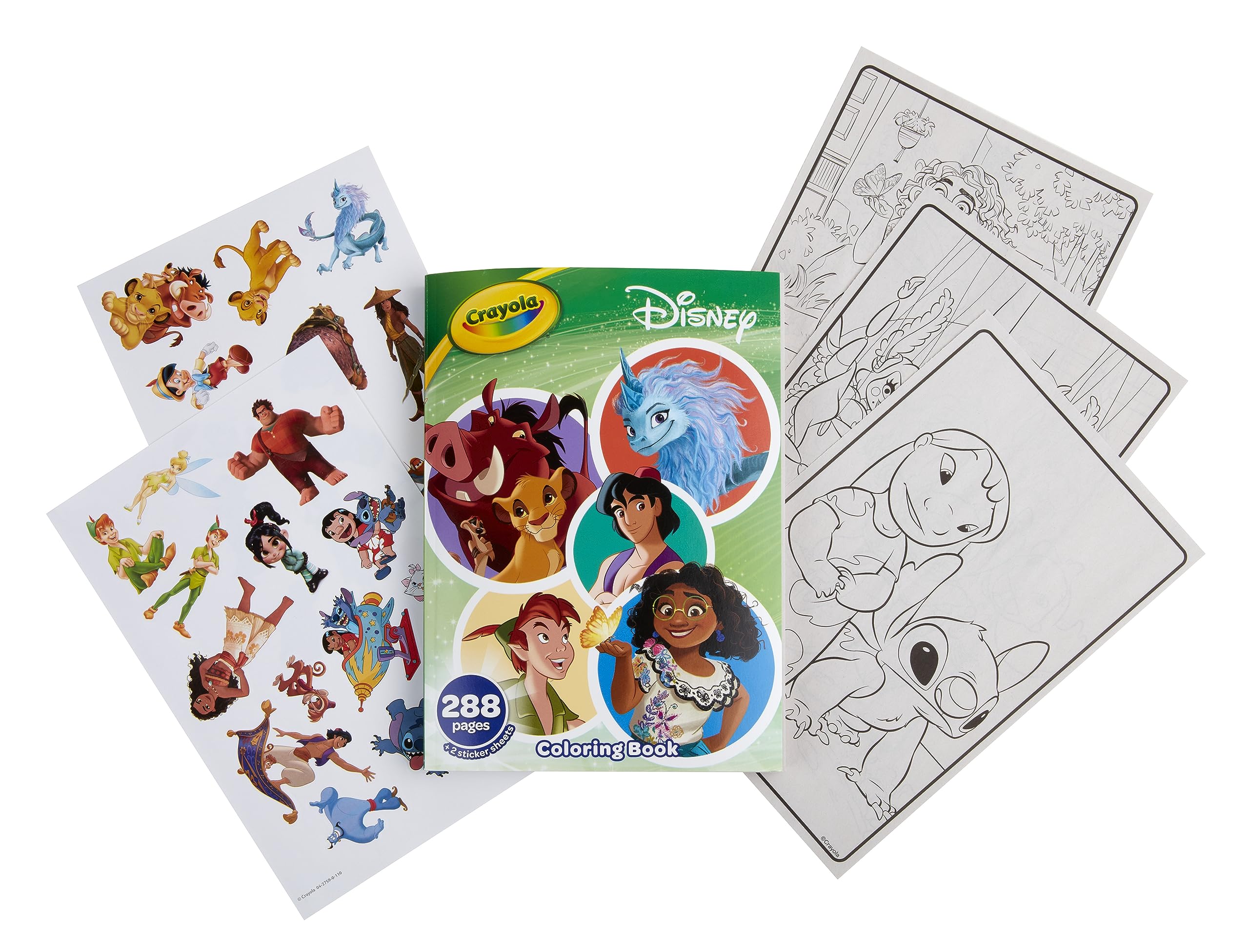 Foto 3 pulgar | Libro Para Colorear Crayola Disney Animation Con Pegatina 288pg 3+ - Venta Internacional.