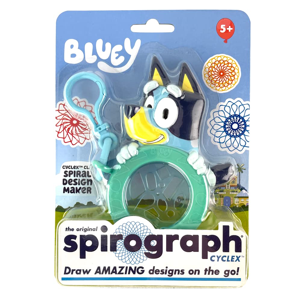 Foto 2 pulgar | Plantilla Giratoria Spirograph Cyclex Clip Bluey Con Rueda - Venta Internacional.