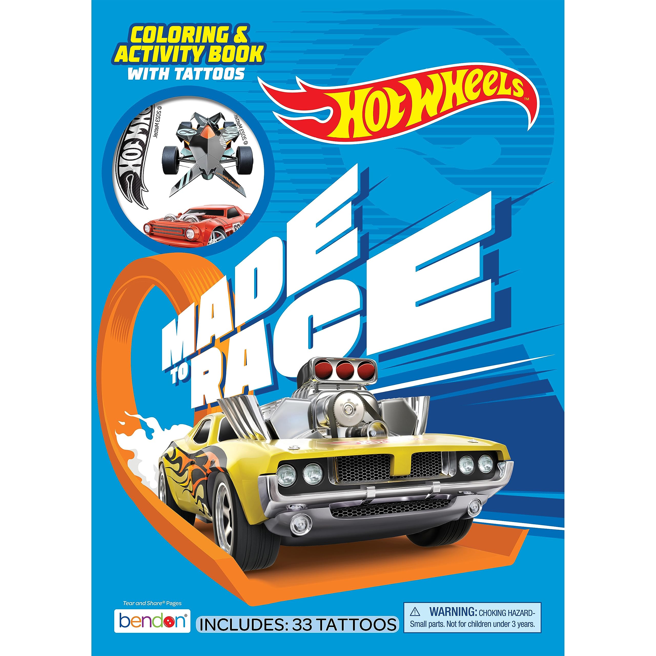 Foto 2 pulgar | Libro Para Colorear Y Actividades Bendon Hot Wheels 59068 Con Tatuajes - Venta Internacional.