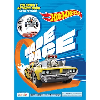 Foto 1 | Libro Para Colorear Y Actividades Bendon Hot Wheels 59068 Con Tatuajes - Venta Internacional.