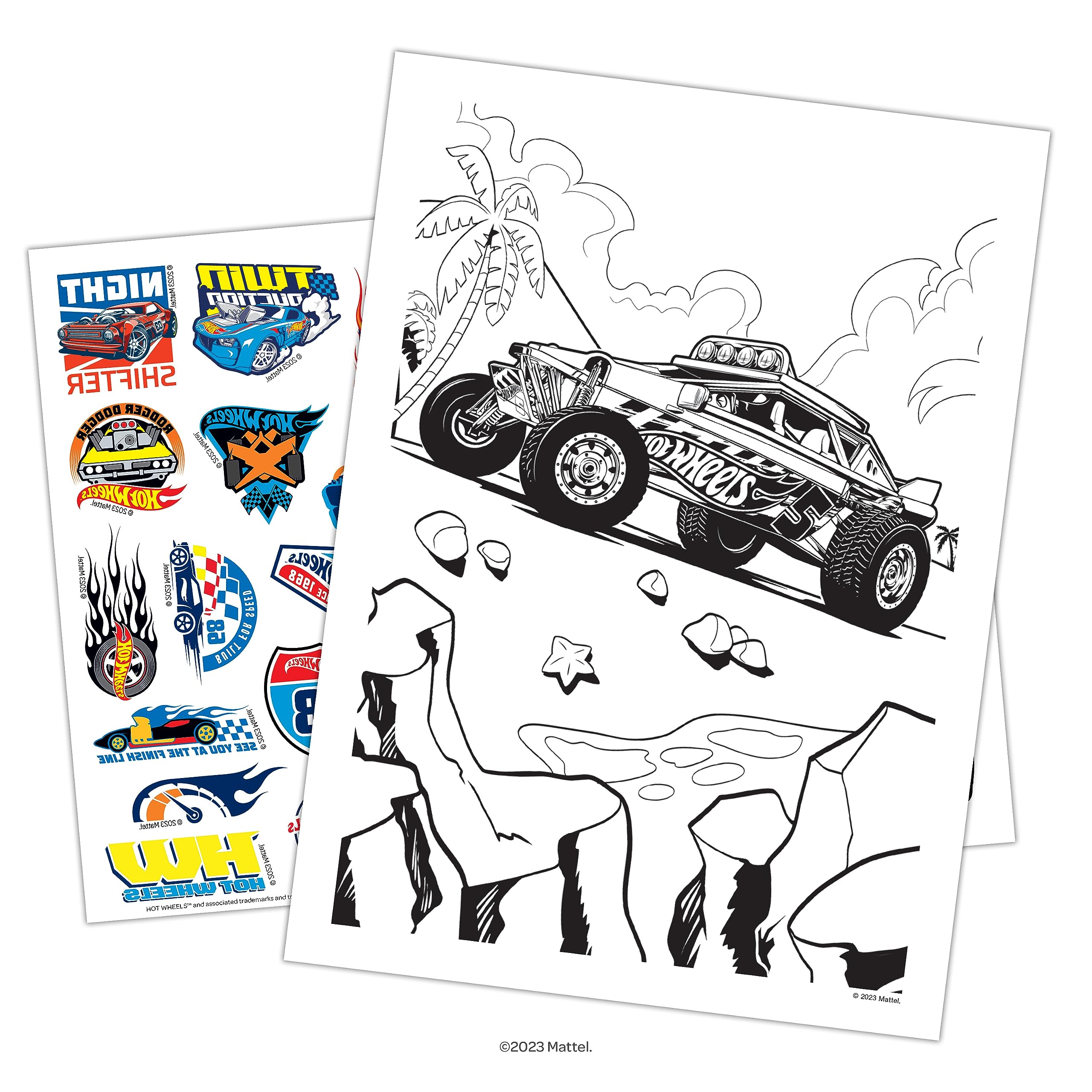 Foto 5 pulgar | Libro Para Colorear Y Actividades Bendon Hot Wheels 59068 Con Tatuajes - Venta Internacional.