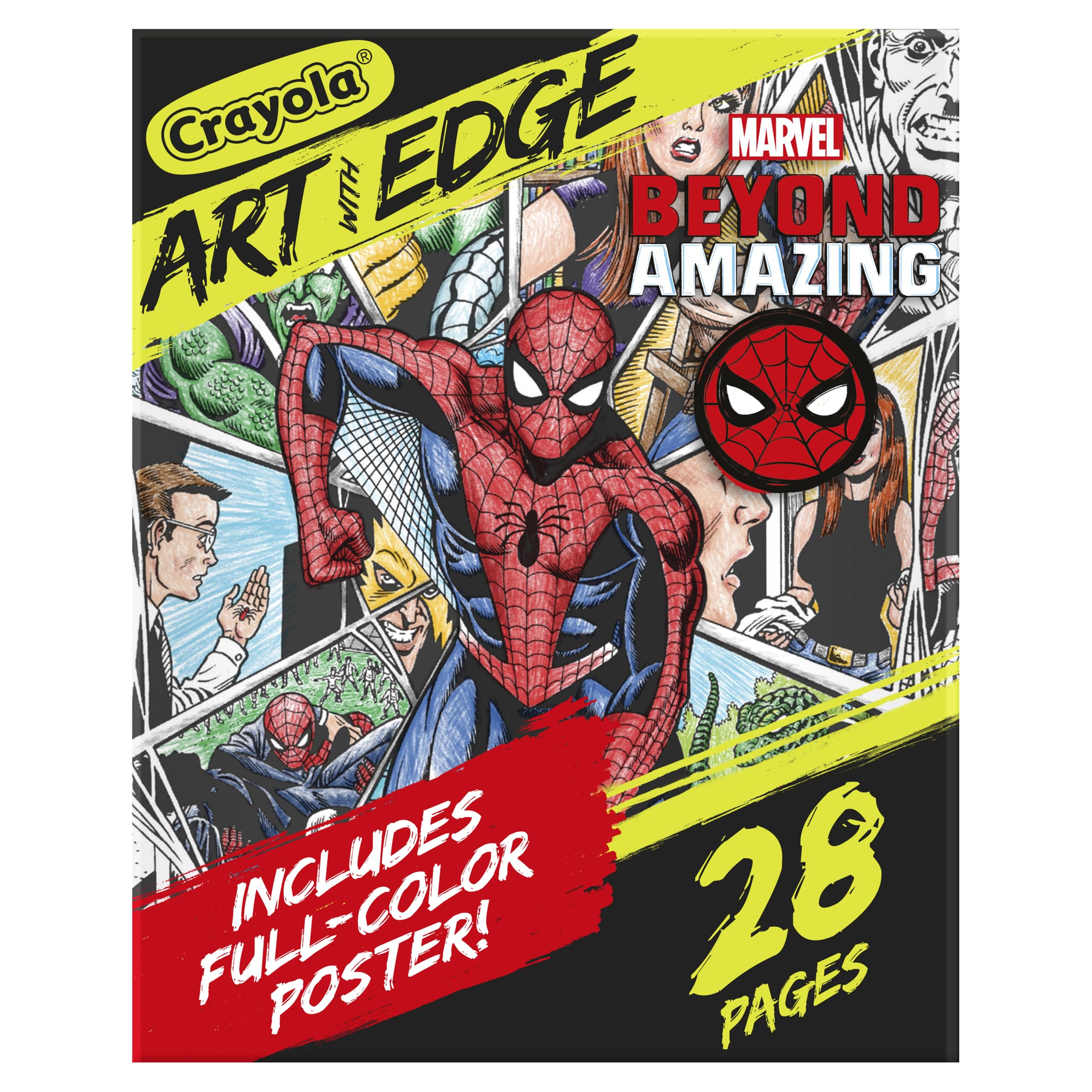 Foto 2 pulgar | Libro Para Colorear Crayola Art Con Edge Spiderman Beyond Amazing - Venta Internacional.