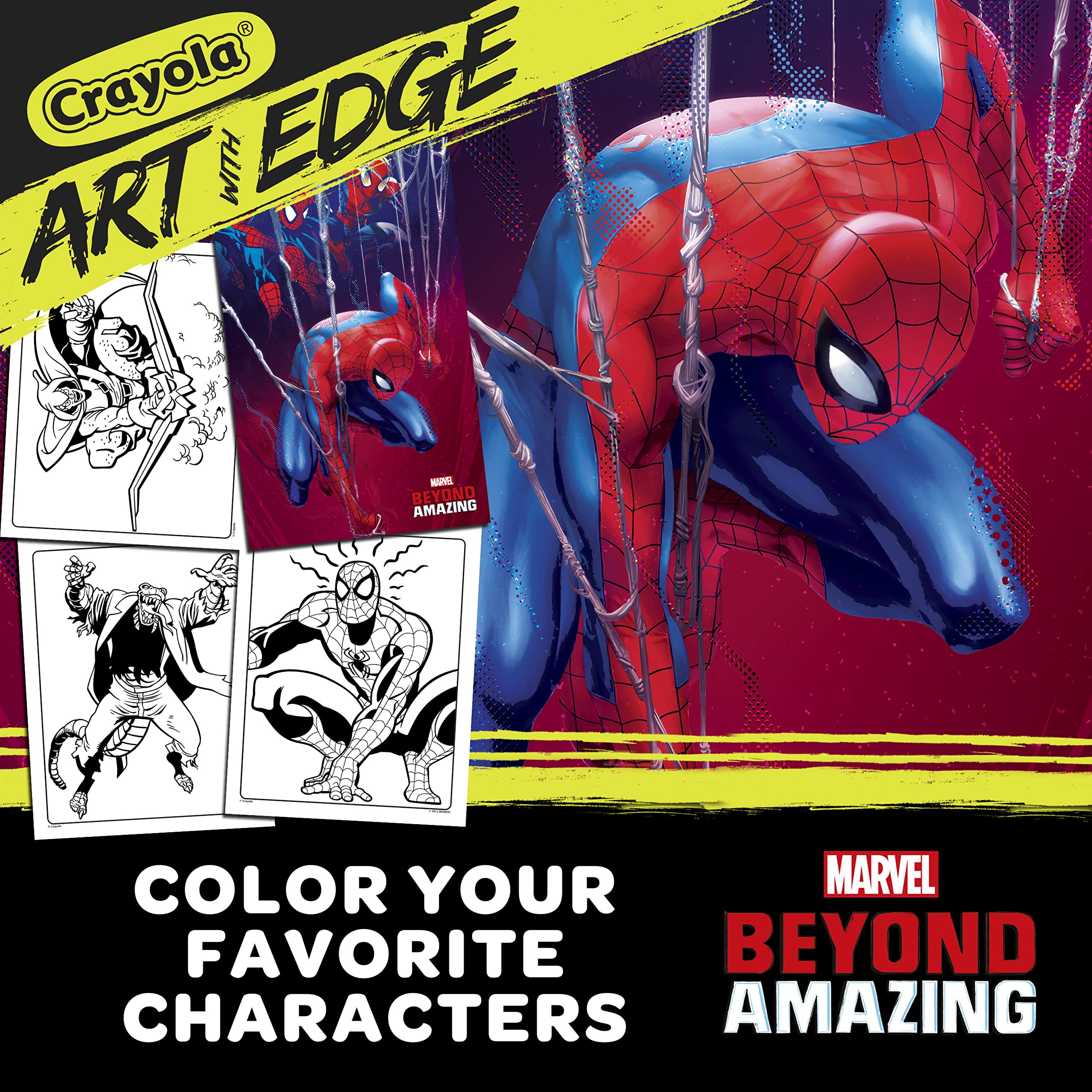 Foto 4 pulgar | Libro Para Colorear Crayola Art Con Edge Spiderman Beyond Amazing - Venta Internacional.