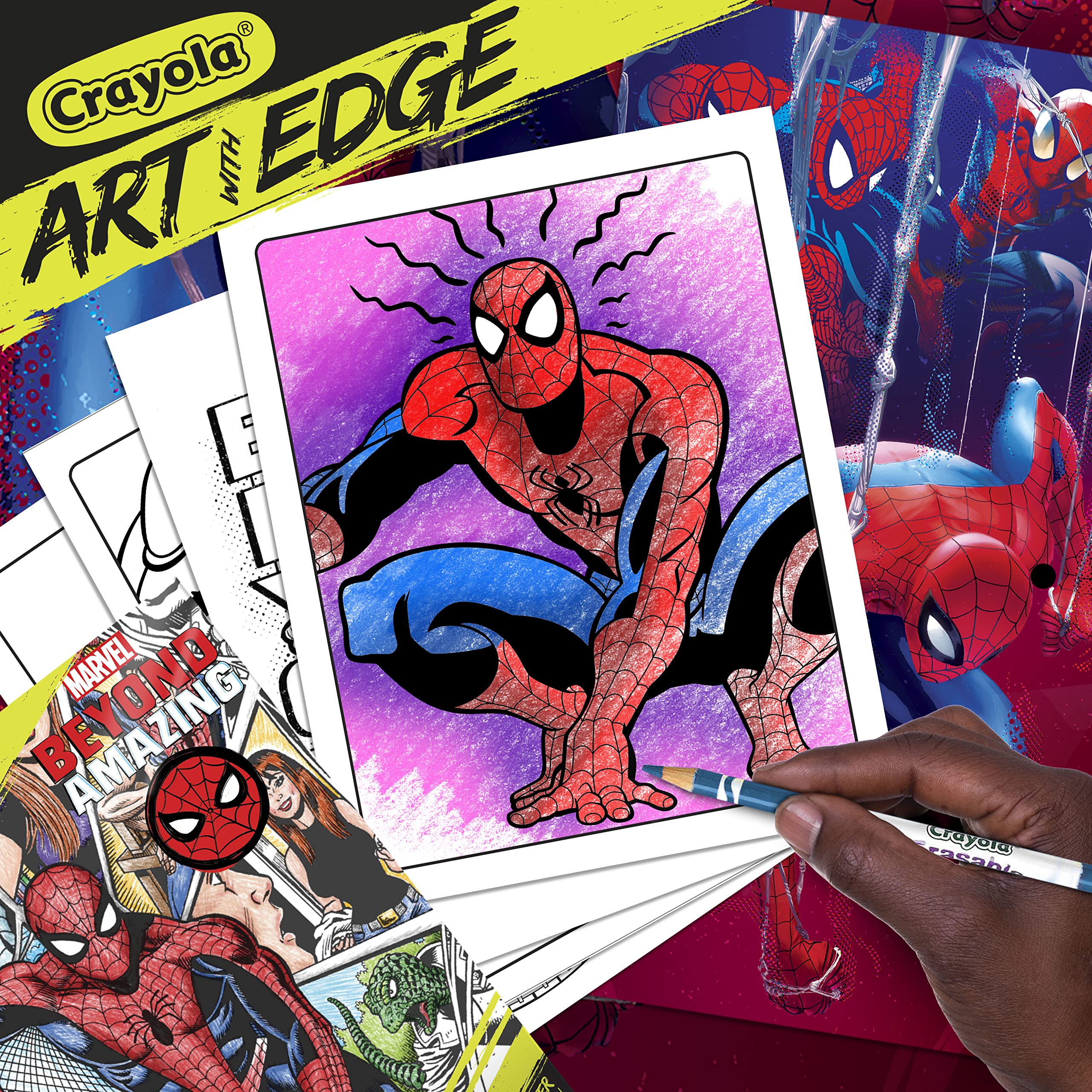 Foto 5 pulgar | Libro Para Colorear Crayola Art Con Edge Spiderman Beyond Amazing - Venta Internacional.