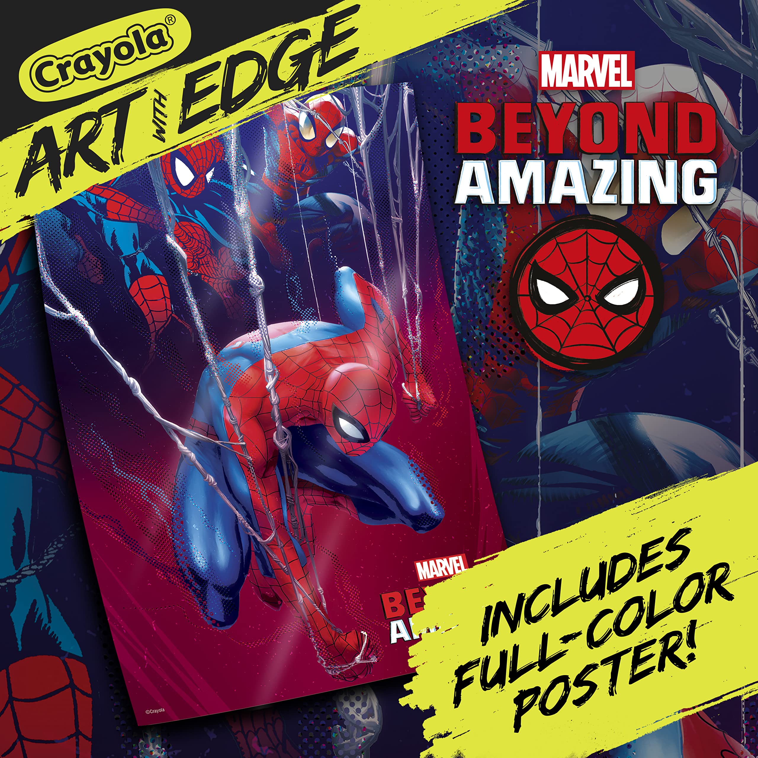 Foto 7 pulgar | Libro Para Colorear Crayola Art Con Edge Spiderman Beyond Amazing - Venta Internacional.