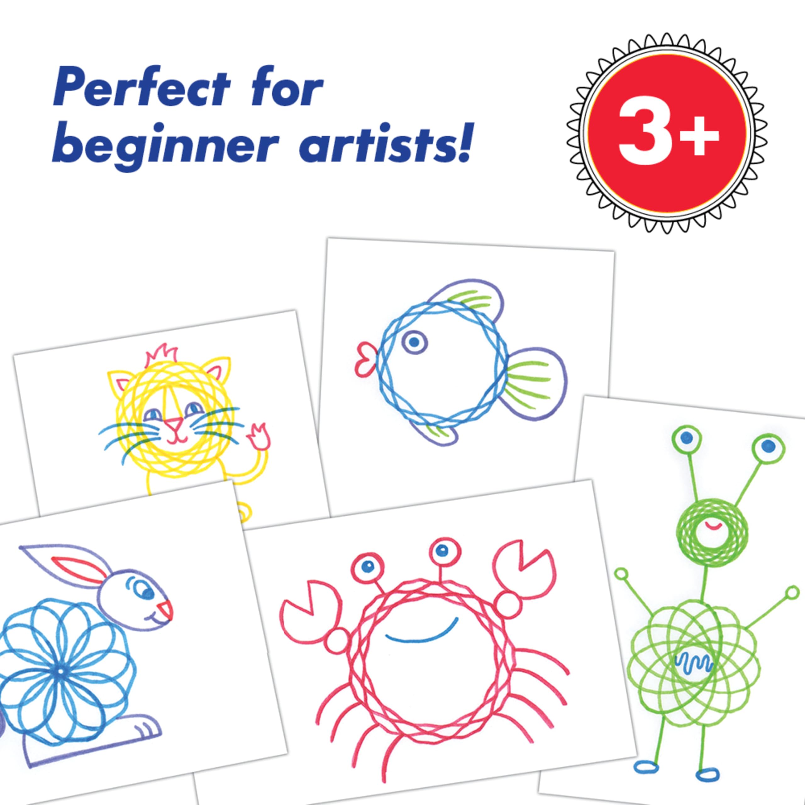 Foto 5 pulgar | Toy Spirograph Jr. Gears Classic Retro De Tamaño Gigante Para Niños A Partir De 3 Años - Venta Internacional.