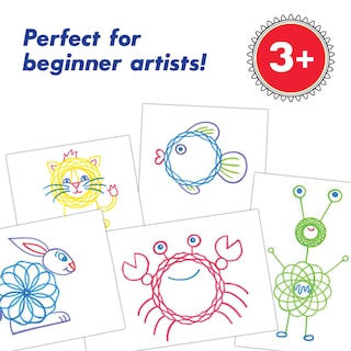 Foto 4 | Toy Spirograph Jr. Gears Classic Retro De Tamaño Gigante Para Niños A Partir De 3 Años - Venta Internacional.