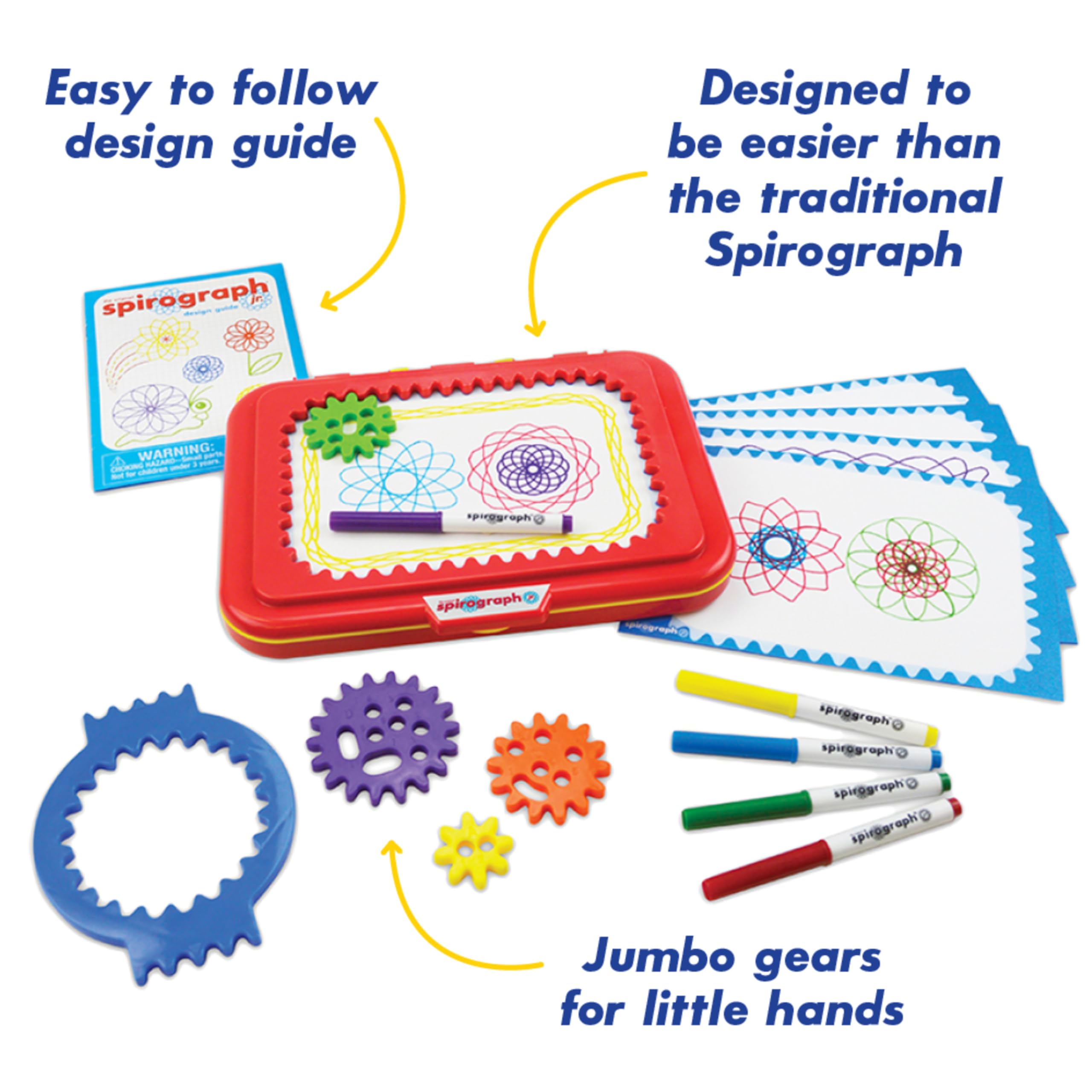 Foto 6 pulgar | Toy Spirograph Jr. Gears Classic Retro De Tamaño Gigante Para Niños A Partir De 3 Años - Venta Internacional.