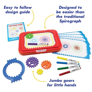 Foto 5 | Toy Spirograph Jr. Gears Classic Retro De Tamaño Gigante Para Niños A Partir De 3 Años - Venta Internacional.