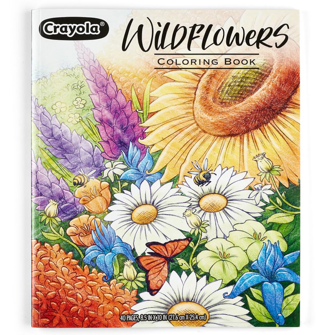 Foto 2 pulgar | Libro Para Colorear Crayola Wildflower, 40 Páginas, Premium Para Adultos - Venta Internacional.