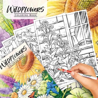Foto 6 | Libro Para Colorear Crayola Wildflower, 40 Páginas, Premium Para Adultos - Venta Internacional.