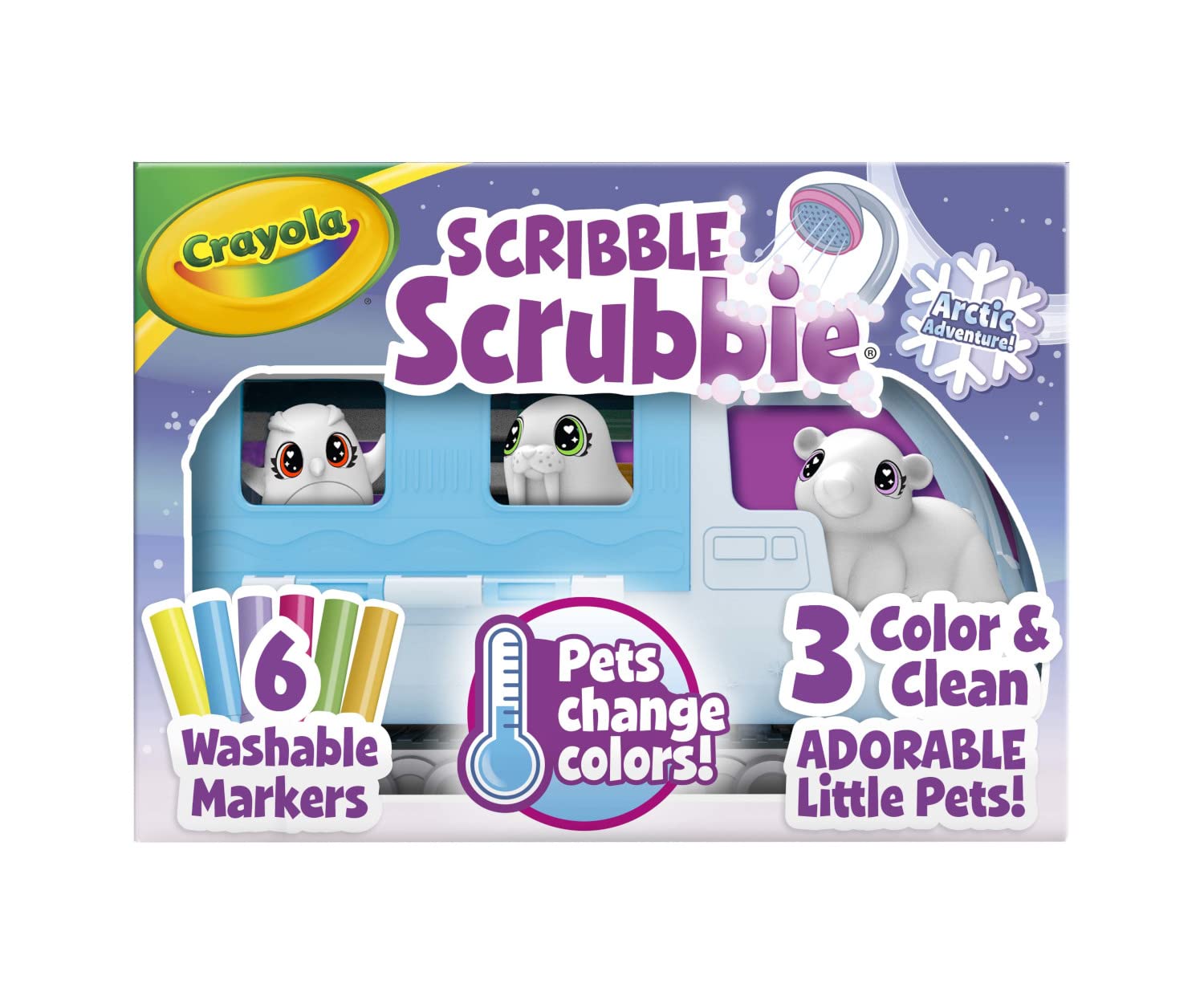 Foto 2 pulgar | Creative Toy Crayola Scribble Scrubbie Pets Arctic Snow Explorer - Venta Internacional.