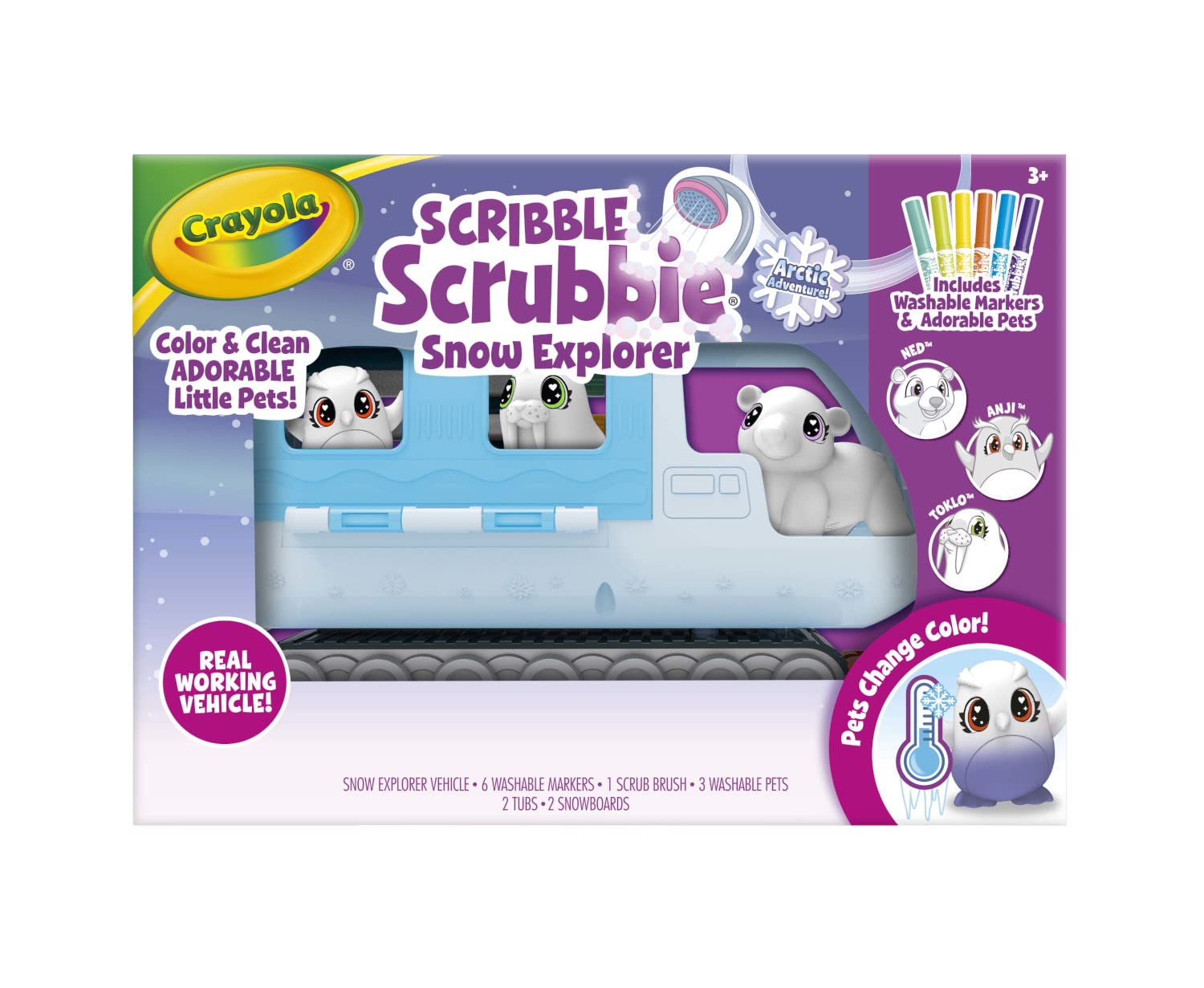 Foto 3 pulgar | Creative Toy Crayola Scribble Scrubbie Pets Arctic Snow Explorer - Venta Internacional.