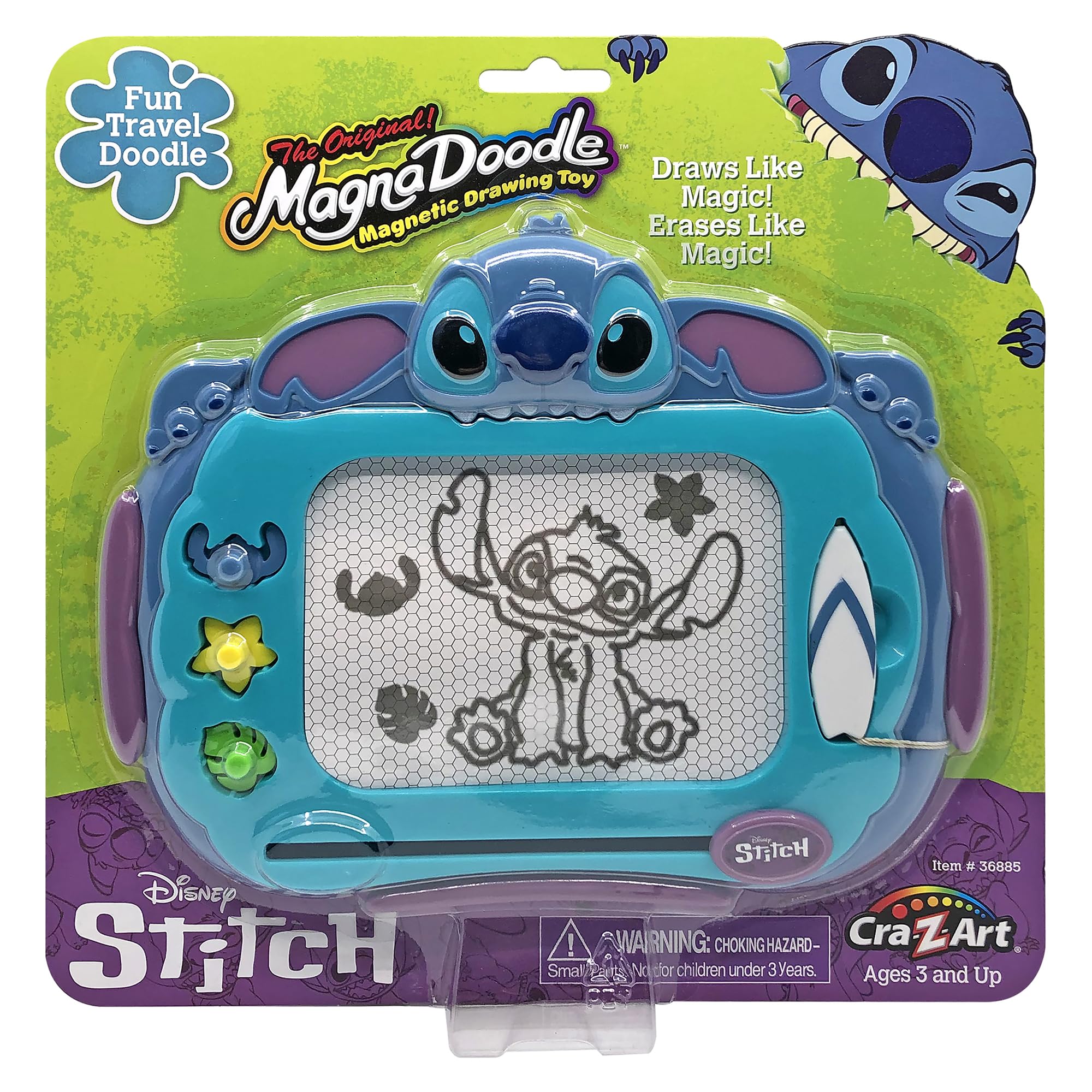Tablero De Dibujo Magnético Cra-z-art Stitch Travel Magna Doodle - Venta Internacional.