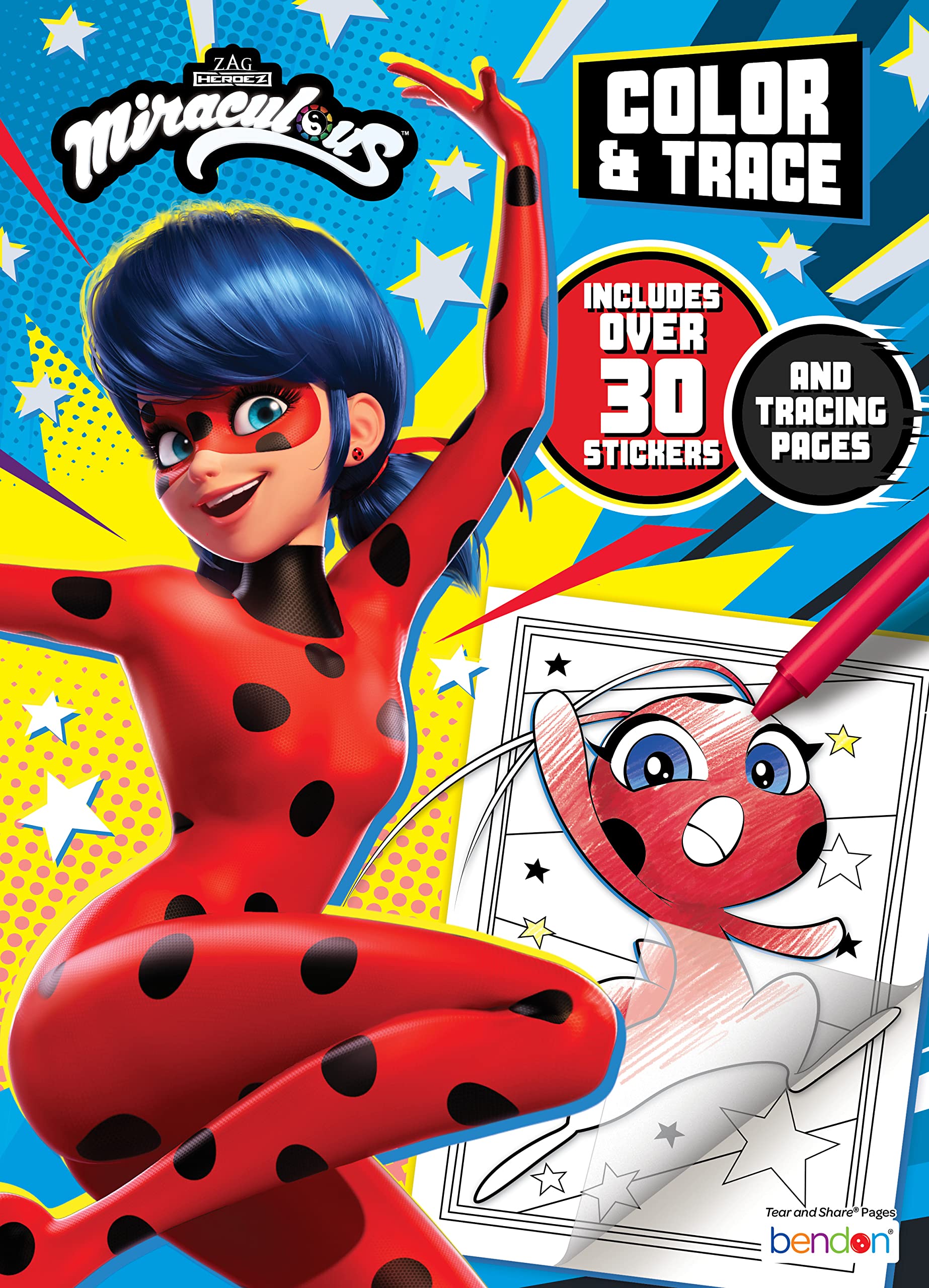 Foto 2 pulgar | Libro Para Colorear Bendon Miraculous: Tales Of Ladybug And Cat Noir - Venta Internacional.