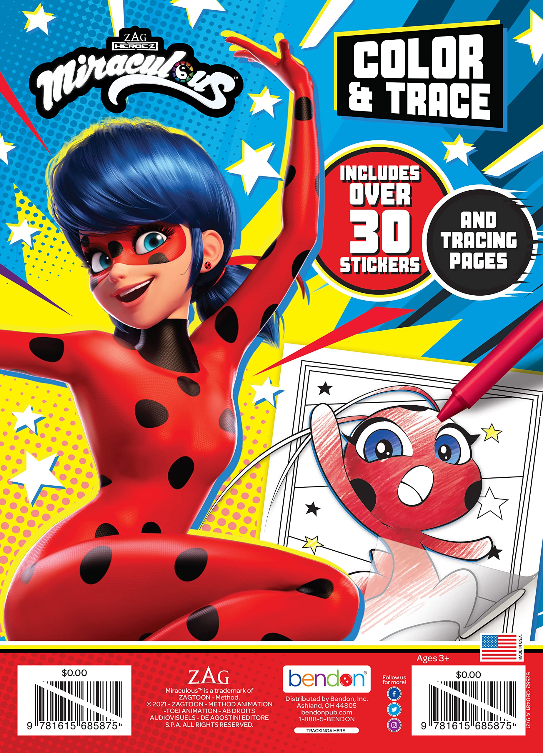 Foto 3 pulgar | Libro Para Colorear Bendon Miraculous: Tales Of Ladybug And Cat Noir - Venta Internacional.