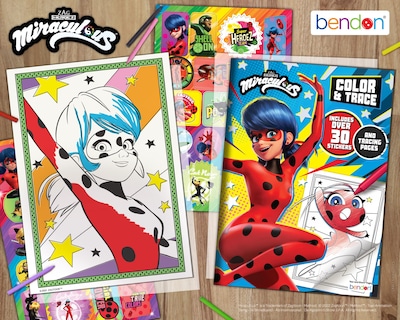 Foto 6 | Libro Para Colorear Bendon Miraculous: Tales Of Ladybug And Cat Noir - Venta Internacional.