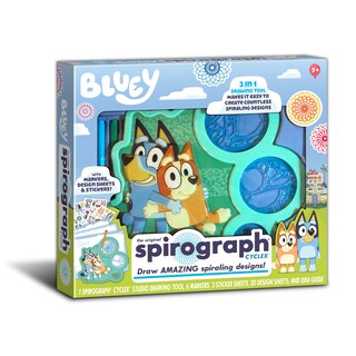 Foto 1 | Kit De Dibujo Spirograph Cyclex Bluey Con Pegatinas Para Niños Mayores De 5 Años - Venta Internacional.
