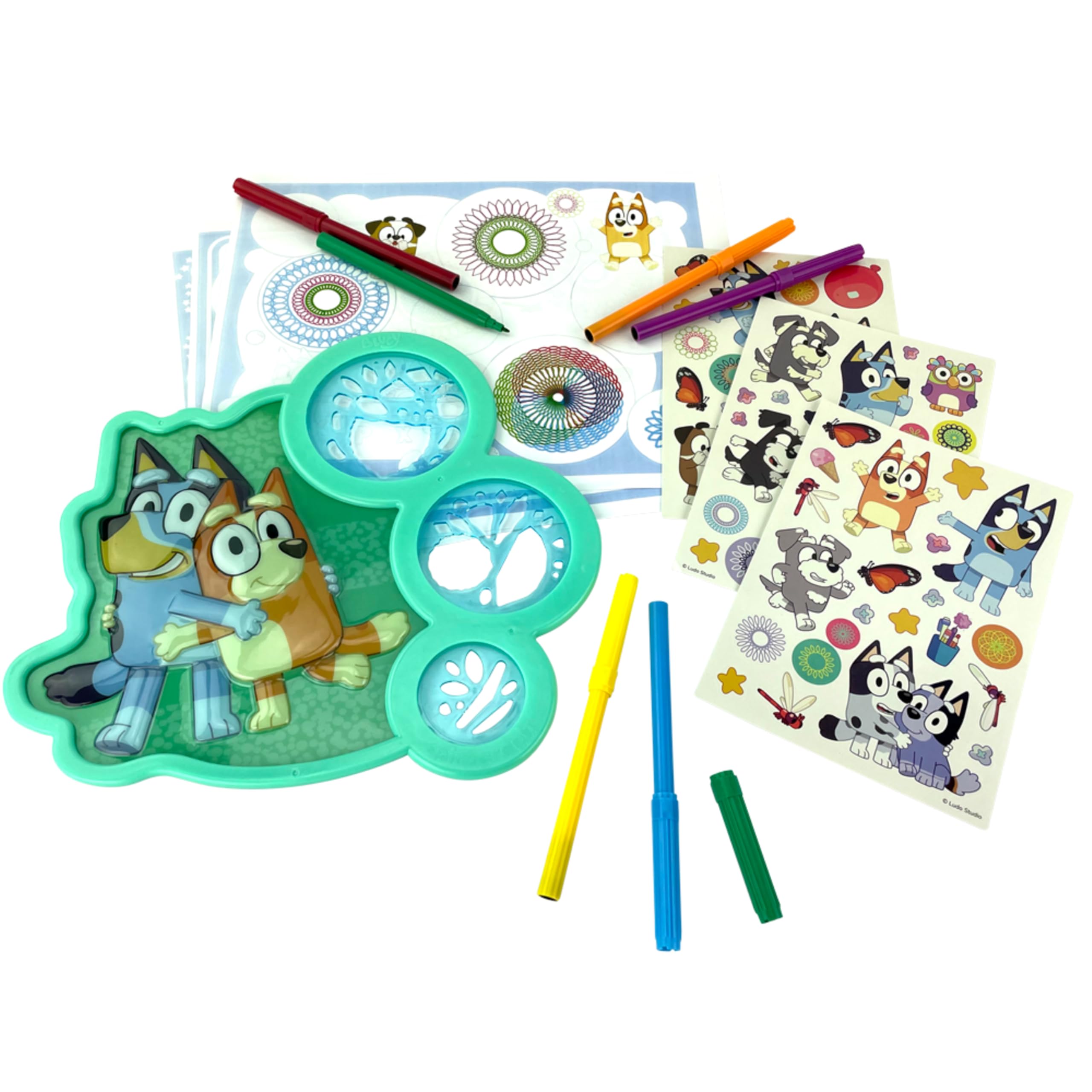 Foto 3 pulgar | Kit De Dibujo Spirograph Cyclex Bluey Con Pegatinas Para Niños Mayores De 5 Años - Venta Internacional.