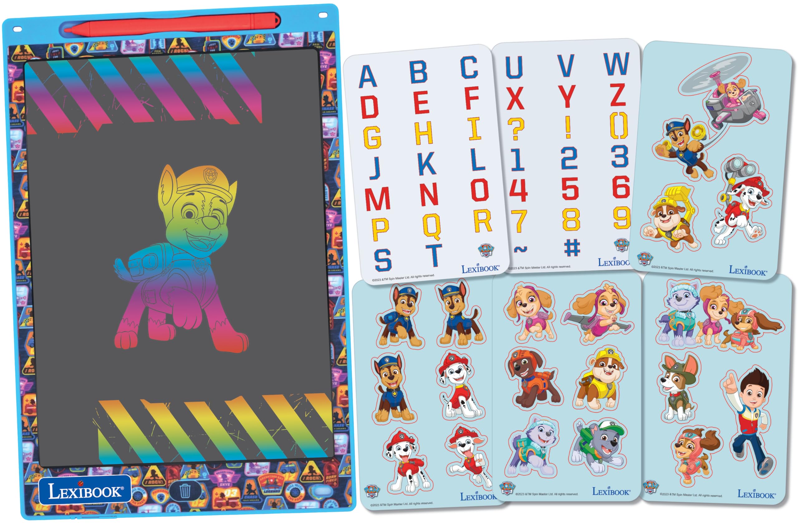 Foto 2 pulgar | Lexibook De Juguetes De Arte Y Artesanía La Patrulla Canina, Pizarra Mágica, Tamaño A4 - Venta Internacional.