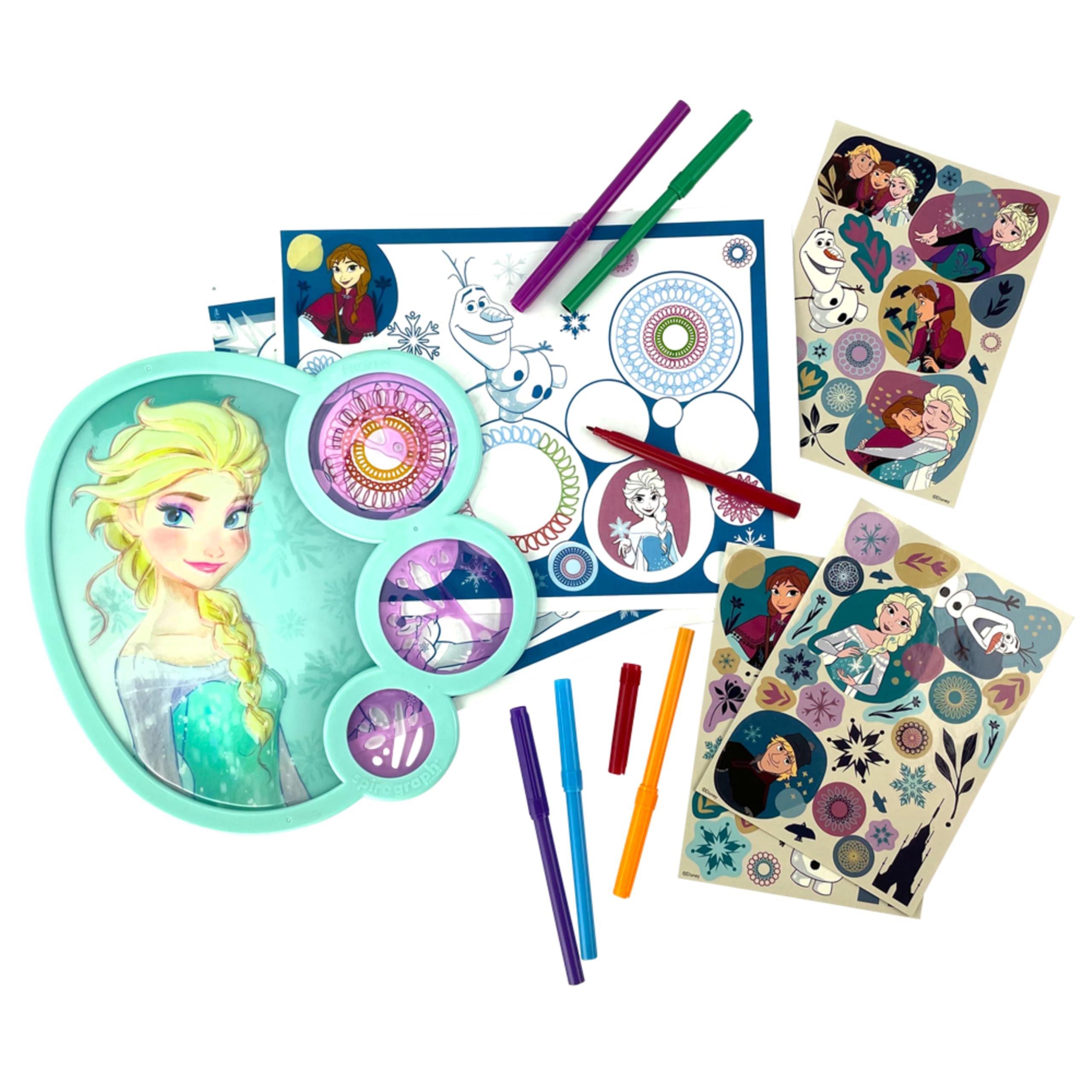 Foto 3 pulgar | Kit De Dibujo Spirograph Cyclex Set Frozen Con Pegatinas Para Más De 5 Años - Venta Internacional.