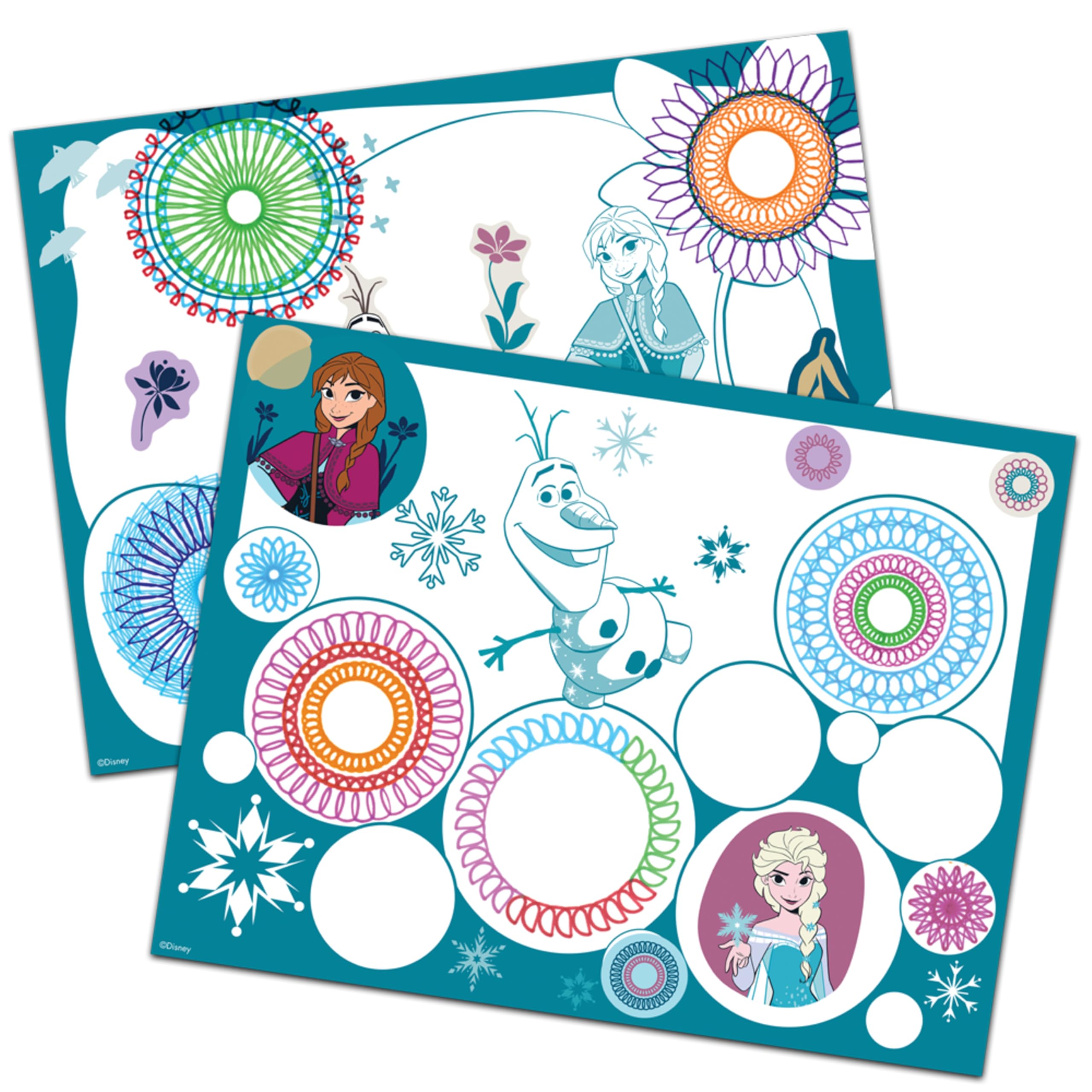 Foto 5 pulgar | Kit De Dibujo Spirograph Cyclex Set Frozen Con Pegatinas Para Más De 5 Años - Venta Internacional.