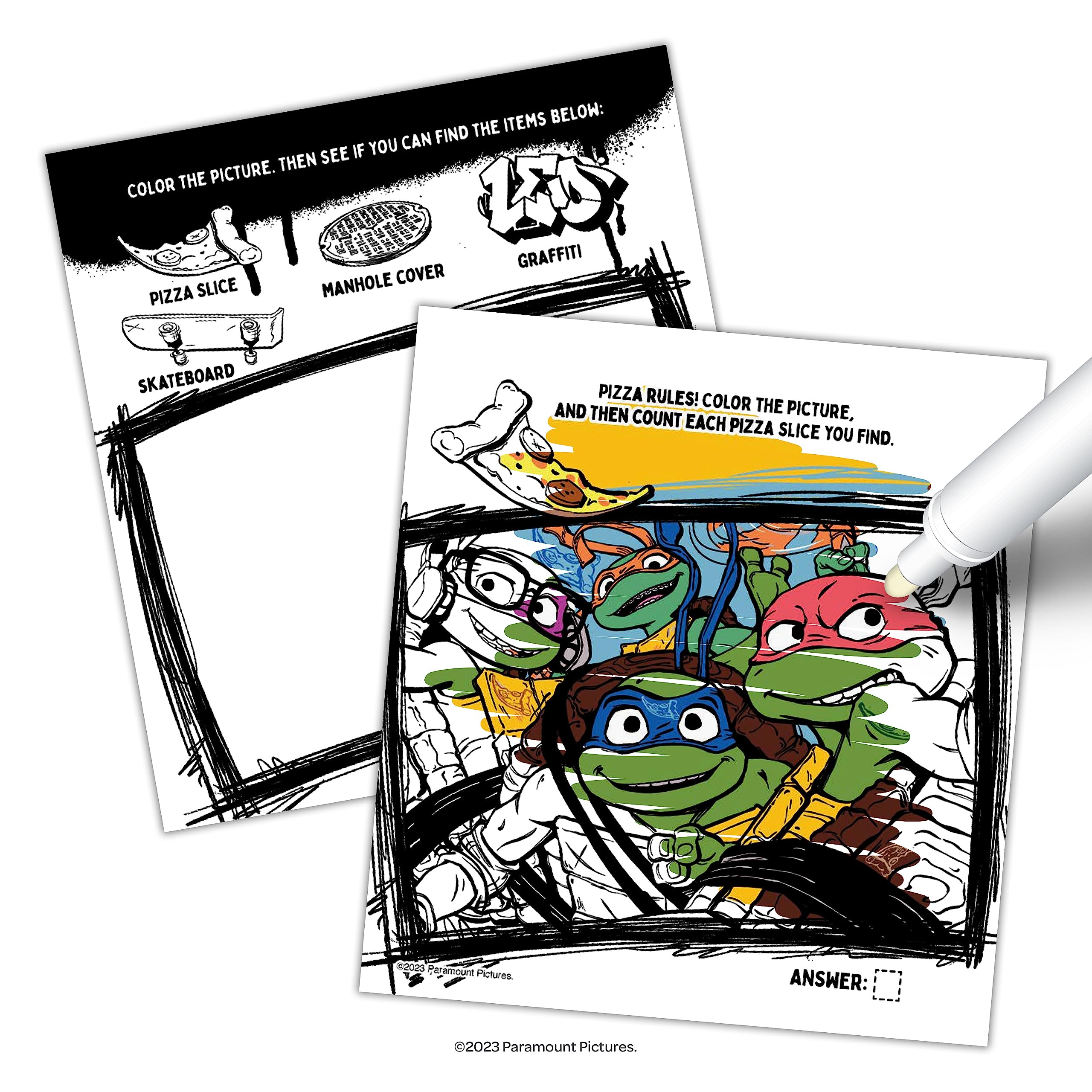 Foto 3 pulgar | Paquete De Libros Para Colorear Y Actividades Ninja Turtles Con Tatuajes - Venta Internacional.
