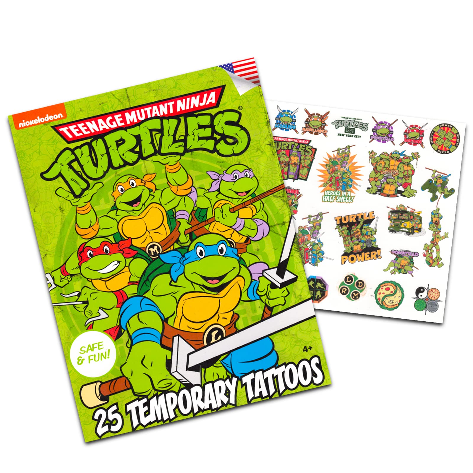 Foto 4 pulgar | Paquete De Libros Para Colorear Y Actividades Ninja Turtles Con Tatuajes - Venta Internacional.