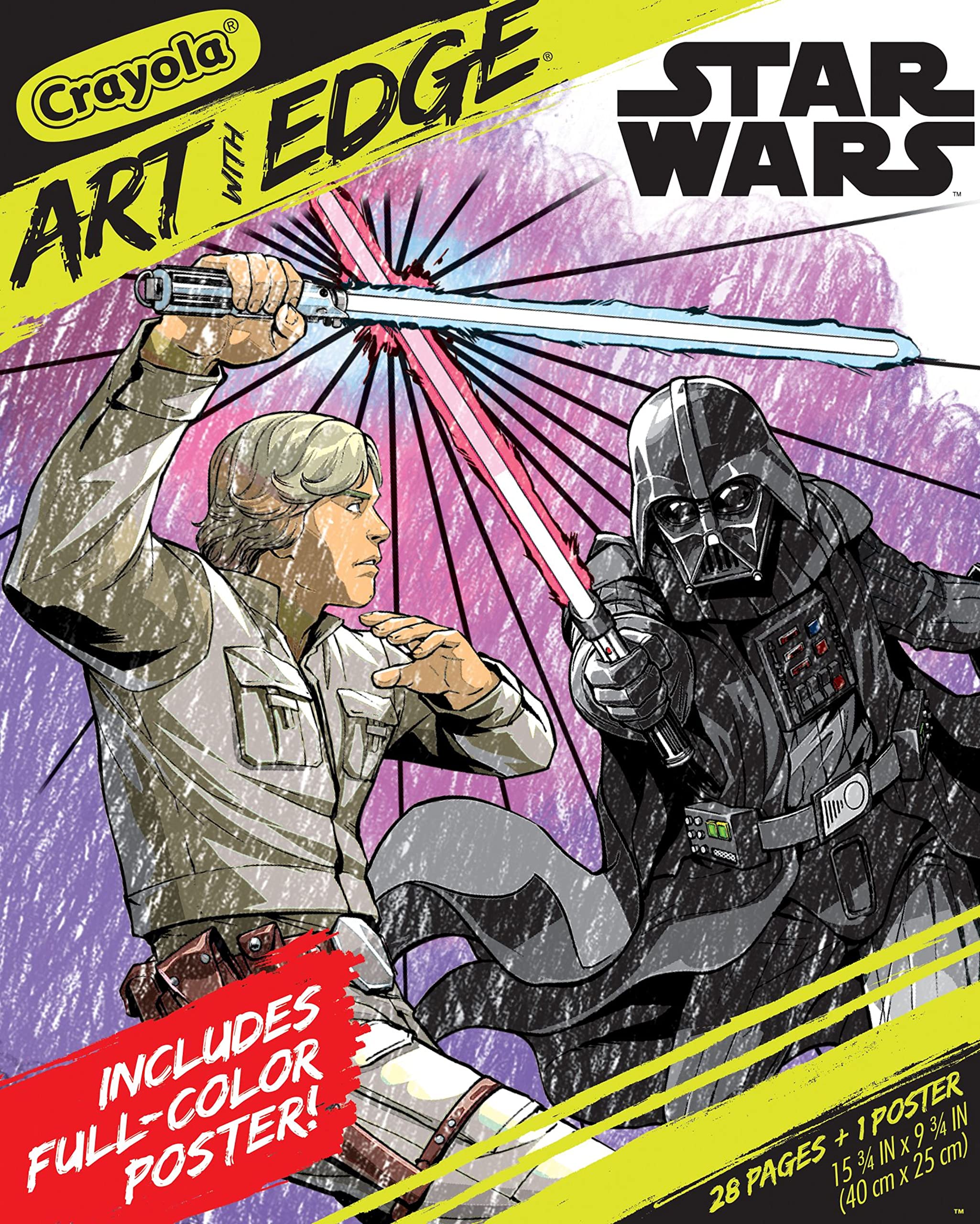 Foto 2 pulgar | Libro para Colorear Crayola Art With Edge Star Wars con Póster - Venta Internacional