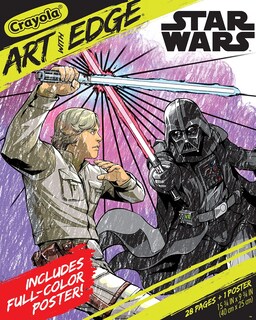 Foto 1 | Libro para Colorear Crayola Art With Edge Star Wars con Póster - Venta Internacional