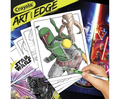 Foto 2 | Libro para Colorear Crayola Art With Edge Star Wars con Póster - Venta Internacional