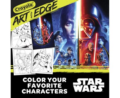 Foto 3 | Libro para Colorear Crayola Art With Edge Star Wars con Póster - Venta Internacional